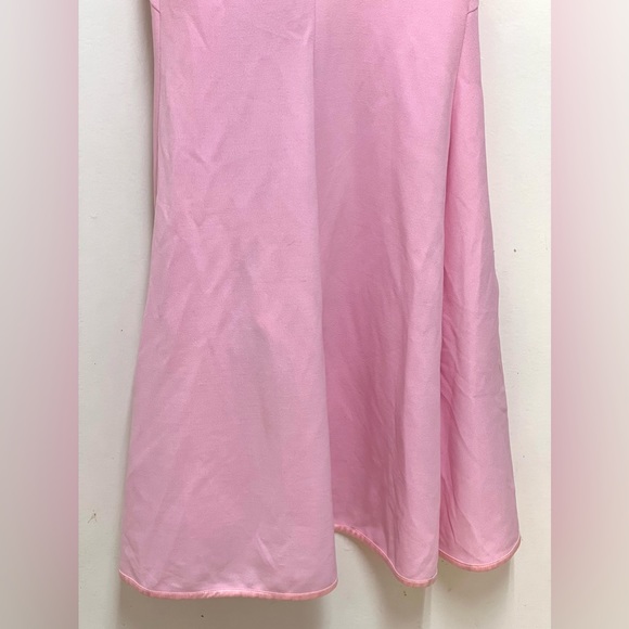 Fashion Nova Strapless Pink Ruffled Dress Front Slit Size S - Picture 7 of 8